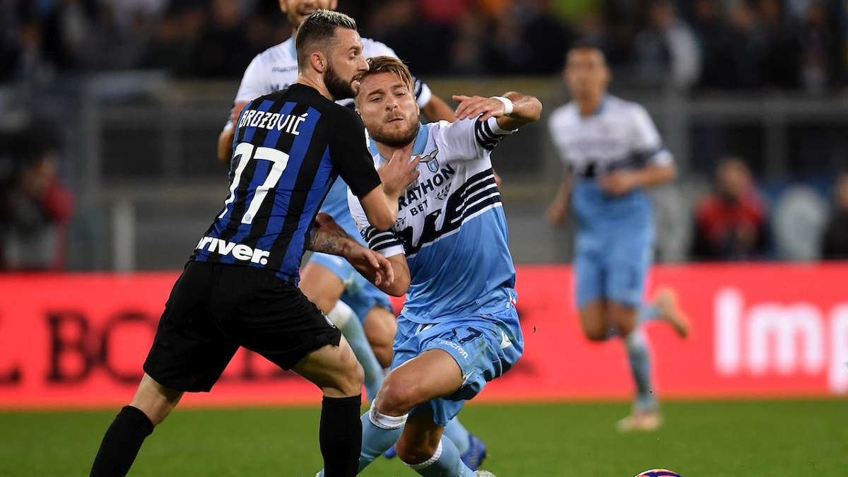 Brozovic e Immobile in Inter vs Lazio, quinta giornata di Serie A