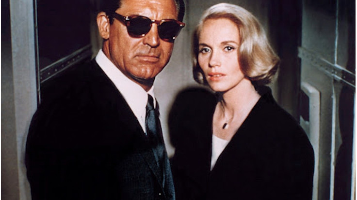 Cary Grant ed Eva Marie Saint in una scena tratta da Intrigo internazionale